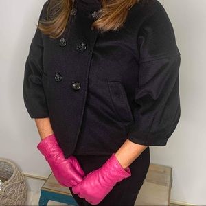 Women’s hot Pink Leather Gloves